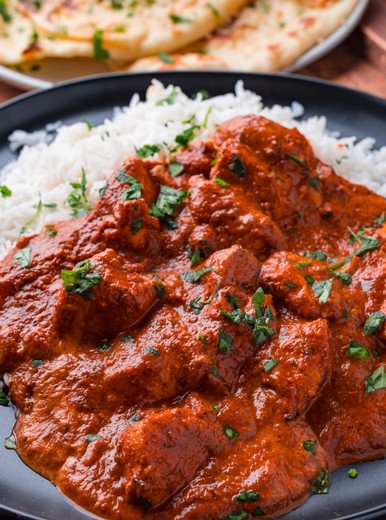 Chicken Tikka Masala pairs wonderfully with TRV 2019 Riesling