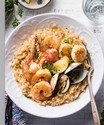 Seafood Risotto paired with TRV 2017 Pinot Gris