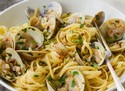 Linguine with clams paired with TRV 2019  Chardonnay