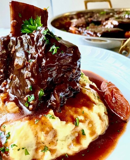 Red wine braised short ribs